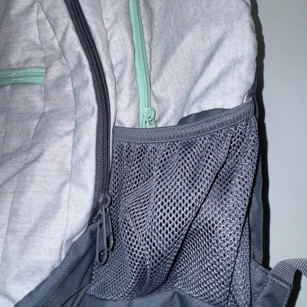 Adidas Stratton Backpack Gray Mint Green School Travel Laptop Daypack